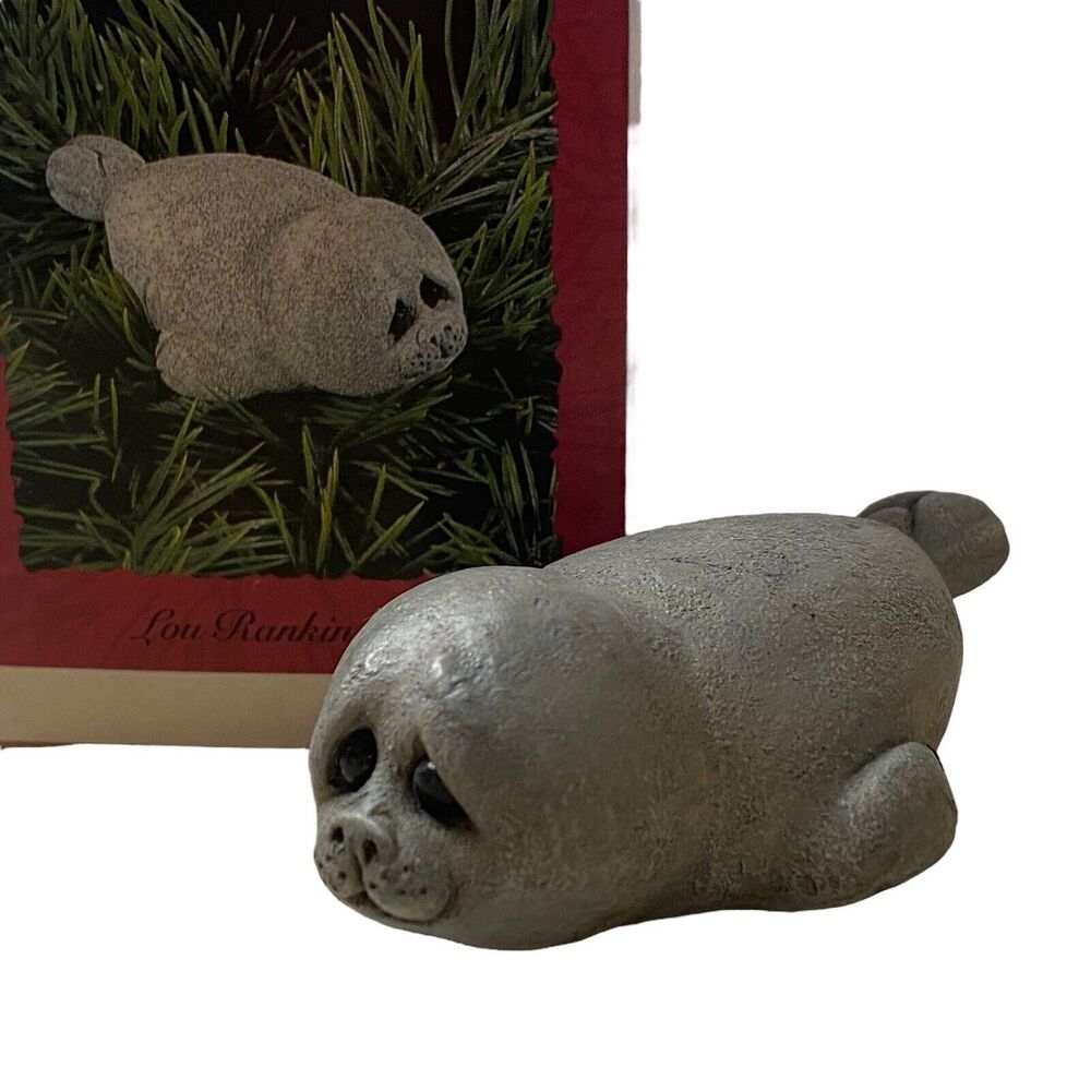 Hallmark Keepsake Ornament Lou Rankin Seal Christmas Tree‎ Clip On 1992